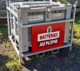 Dépôt de batteries usagées